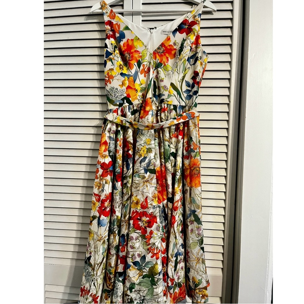 Dress the Population Floral Multicolor Maxi Dress
